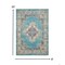 Homeroots 8 x 10 ft. Light Blue Distressed Medallion Area Rug 385337 - alternate 7